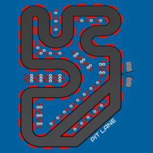 Race Track - Car Massage - AS Colour Mens Block T shirt Design