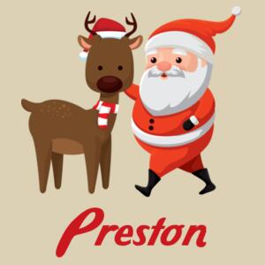 Cute Santa and reindeer - Christmas Eve Bag Design