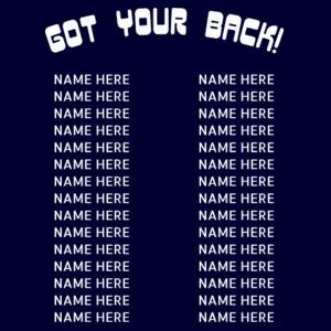 Got your back fundraising tee design - Thread Project Unisex Summer Tee Design
