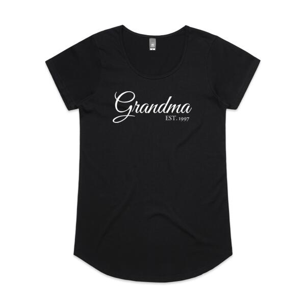 Personalised Grandparent T Shirt - Womens Mali Tee Thumbnail