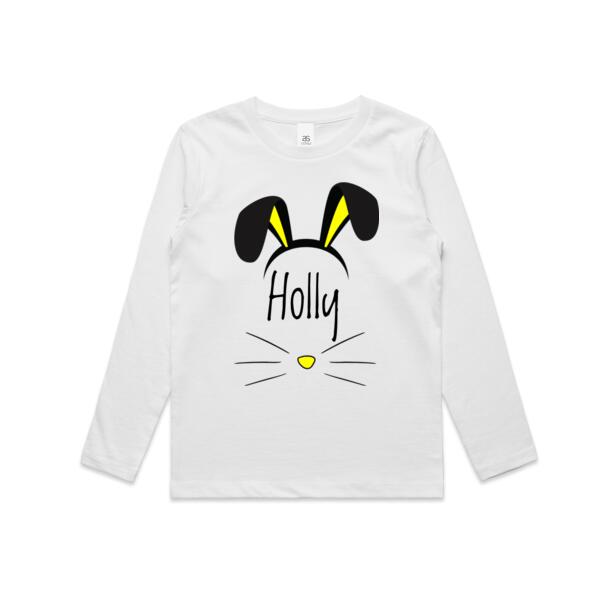 Kids Personalised Easter Long Sleeve T Shirt - Kids Longsleeve Tee 2 Thumbnail