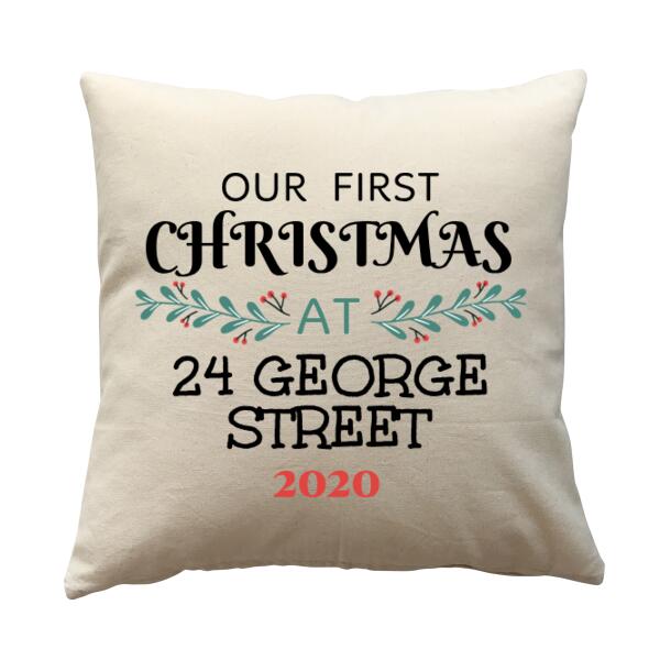 Our First Christmas Home - Cushion cover Thumbnail