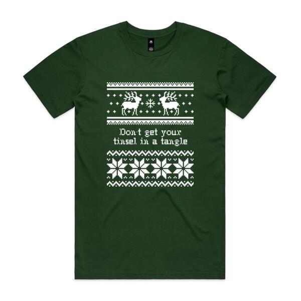 Don't get your tinsel in a tangle - Mens Staple T shirt Thumbnail