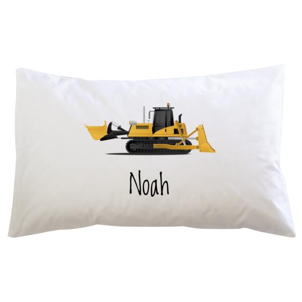 Digger -  Custom Personalised Pillowcase  Thumbnail