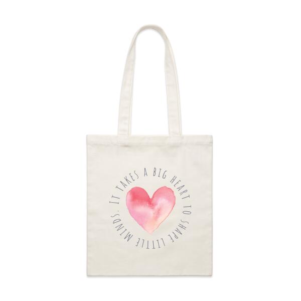 It takes a big heart to shape little minds - Parcel Tote Thumbnail