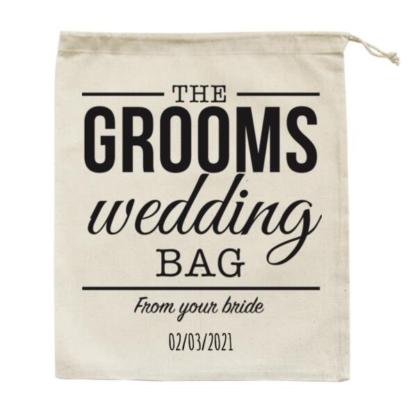 The Grooms Wedding Bag - Medium Calico Bag Thumbnail