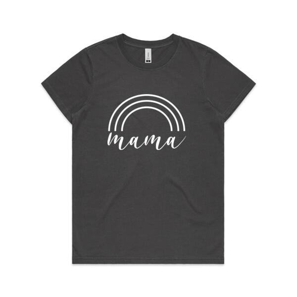 mama rainbow - Womens Faded Tee Thumbnail