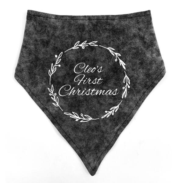 Babys first Christmas - Stonewash Bandana Thumbnail