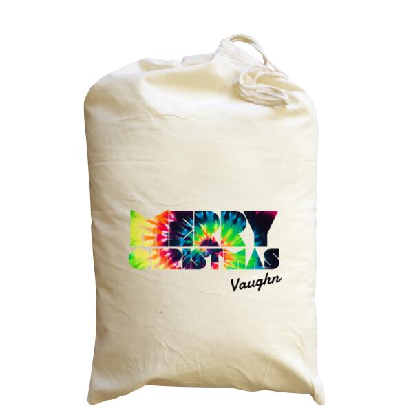 Tie Dye - Medium Calico Santa Sack Thumbnail