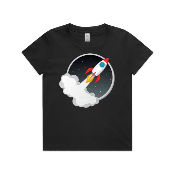 Rocket ship - Kids Youth T shirt Thumbnail