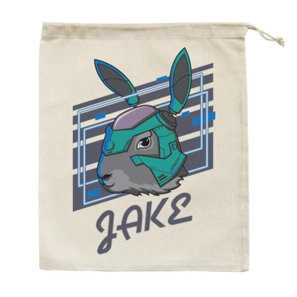 Robo Rabbit - Medium Calico Bag Thumbnail