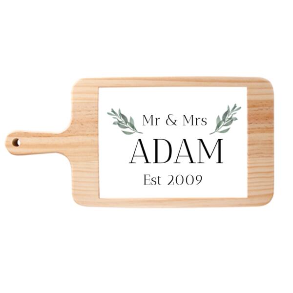 Mr and Mrs - Cheese Board Thumbnail