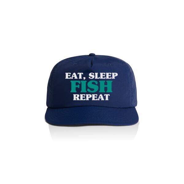 Eat, Sleep, Fish, Repeat - AS Colour Surf Cap Thumbnail