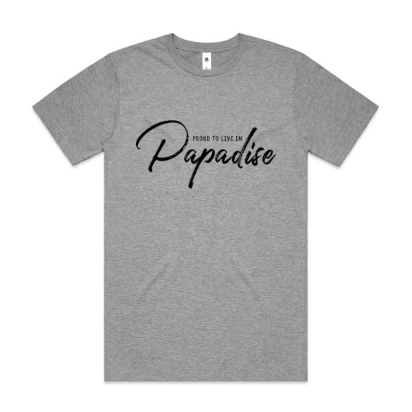 Proud to live in Papadise - AS Colour Mens Block T shirt Thumbnail