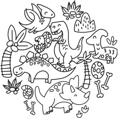 ColourIn Dino Thumbnail
