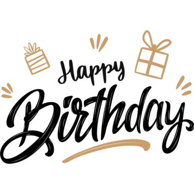 Happy Birthday Gold Thumbnail
