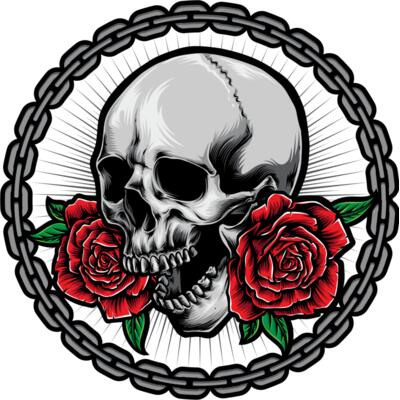 Skull with roses Thumbnail