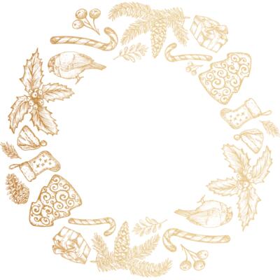 Gold Tone Wreath Thumbnail