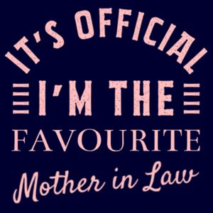 It's Official I'm the favourite - Thread Project Womens Jazz Scoop Neck Tee Design