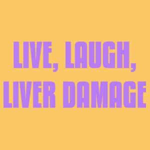 Live, Laugh, Liver damage - AS Colour Surf Cap Design